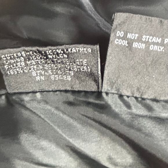 Vintage Wilsons Leather Black Long Trench Coat Suede Embossed Floral Detail - Picture 15 of 16